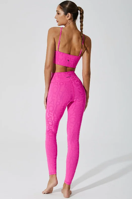 Déese Fleur Legging 3D - Dark Pink Purple