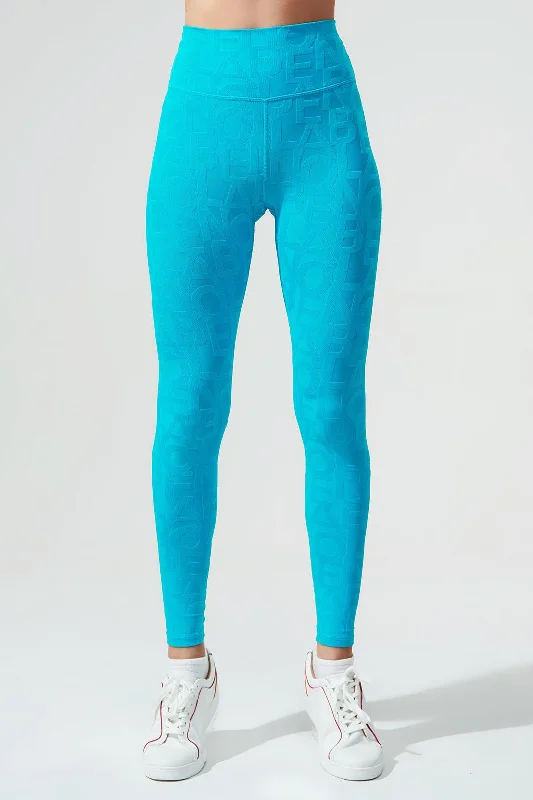 Déese Fleur Legging 3D - Dazzle Blue