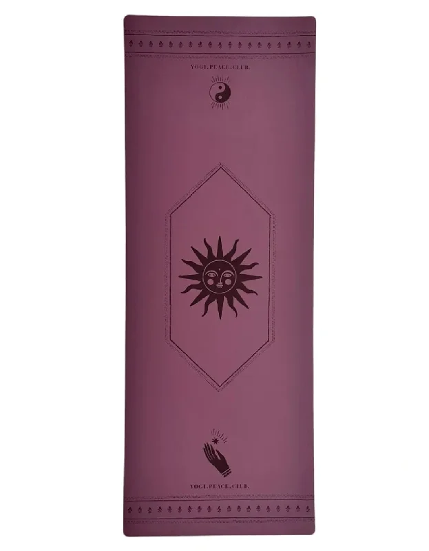 5 mm Deluxe Plum Yoga Mat + Strap