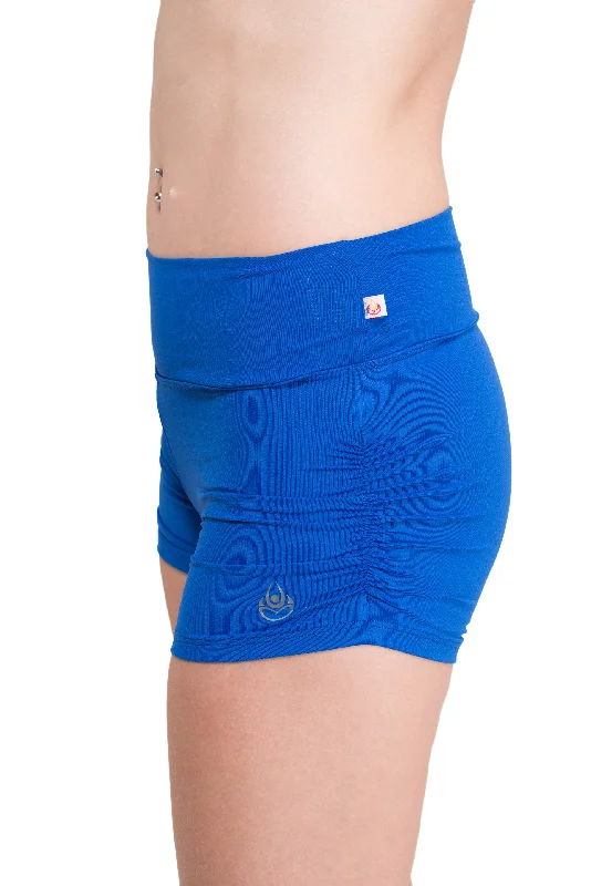 Gather Leg Shorts, Royal Blue, Supplex