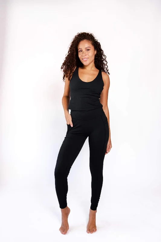 Non Stop Legging in Jet Black by Yoga Democracy