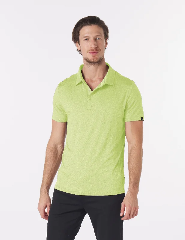 Pin Seeker Polo: Honey Dew Heather