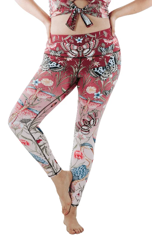 Pretty in Pink Printed Yoga Leggings by Yoga Democracy