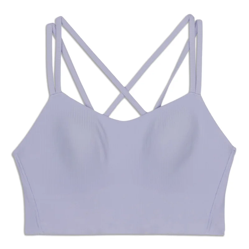 Like A Cloud Ribbed Longline Bra - Resale